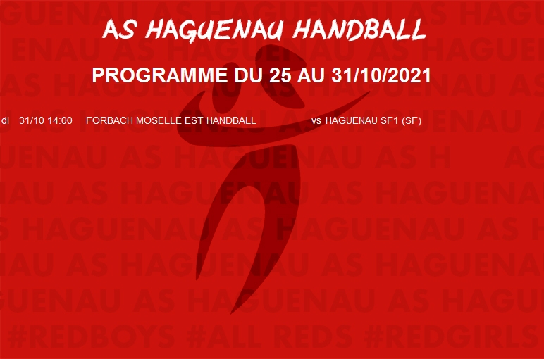 Programme du weekend